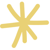 Astérisque décoratif jaune
