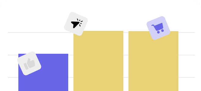 Illustration d’un graphique de performance avec leviers marketing et e-commerce