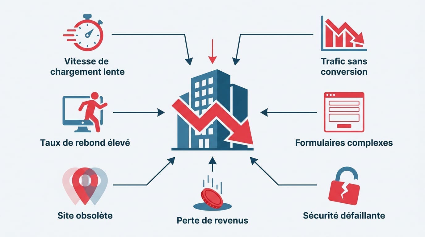 Analyse des signes d'un site internet obsolète pour une PME